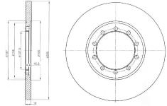 ARKA FREN DISK AYNASI TRANSIT V347 2.2TDCI/2 - DELPHI BG4075