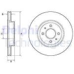 Fren Diski Ciftli Paket -Boyali.Delikli On  - DELPHI BG4743C