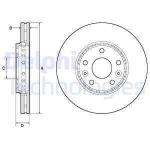 On Fren Disk Aynasi Renault Traffic İii 14- - DELPHI BG4815C