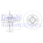 FREN DISKI ARKA DELIKSIZ MEGANE SCENIC 1.4 - DELPHI BG9029RS