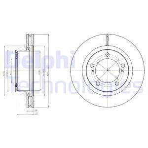 On Fren Aynasi Toyota Land Cruiser 08- - DELPHI BG9067