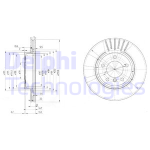 FREN DISKI CIFTLI PAKET - BOYALI. DELIKLI O - DELPHI BG3527C
