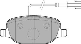 FREN BALATASI ARKA ALFA ROMEO GIULIETTA 09-1 - DELPHI LP2223