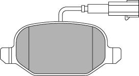 ARKA FREN BALATASI LINEA 1.3D MULTIJET 06 09 - DELPHI LP2300