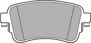 FREN BALATASI ARKA- FIAT SCUDO 2017-/CITROEN - DELPHI LP3261