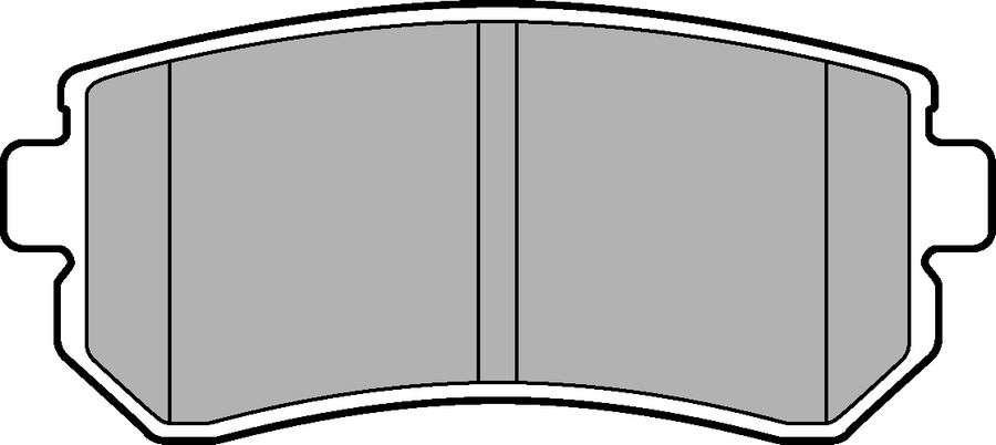 ARKA FREN BALATASI HYUNDAI ACCENT ERA 06-/I2 - DELPHI LP2303