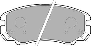 FREN BALATASI ON HYUNDAI COUPE 1.6/2.0/2.7 0 - DELPHI LP1902