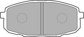 FREN BALATASI ON HYUNDAI I30 1.4/1.6/2.0 07- - DELPHI LP1819