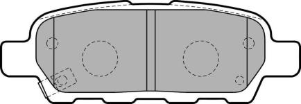 FREN BALATASI ARKA NISSAN QASHQAI J10 07-13  - DELPHI LP1807