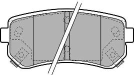 FREN BALATASI ARKA HYUNDAI ACCENT ERA 06-/I2 - DELPHI LP1952
