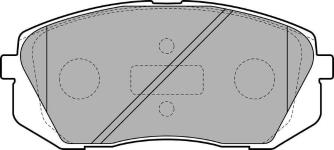 FREN BALATASI ON GDB353 - GDB3461 - 58101J9A - DELPHI LP2050