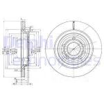 Arka Fren Diski Havali Vectra C -Signum/saab 9.3 - DELPHI BG3886C