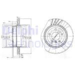 FREN DISKI ARKA BMW X3 E83 - DELPHI BG3943