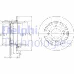 FREN DISKI ARKA DUZ- 262-5 - HYUNDAI I30 08 - DELPHI BG4082C