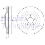 Fren Diski Tekli Paket -Boyali.Delikli Arka - DELPHI BG9126C