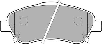 FREN BALATA AVENSIS 03-08/COROLLA-VERSO 04-0 - DELPHI LP1786