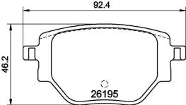 Fren Balatasi Arka-Peugeot 2008 İi 2019-Opel Corsa F 2019-Pe - DELPHI LP3646