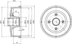 KAMPANA FREN ARKA CORSA C CORSA VAN 00- - DELPHI BF472