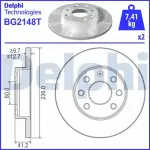FREN DISKI CIFTLI PAKET DELIKSIZ ON OPEL AS - DELPHI BG2148T