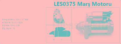 MARS MOTORU DENSO TIP. 12V 1.7KW 12 DIS X204 - LUCAS LES0375