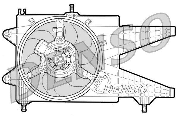FAN MOTORU FIAT PUNTO IDEA 1.3JTD 04-/IDEA  - DENSO DER09041
