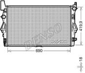 SU RADYATORU MERCEDES VITO 447 109/110/111/ - DENSO DRM17114