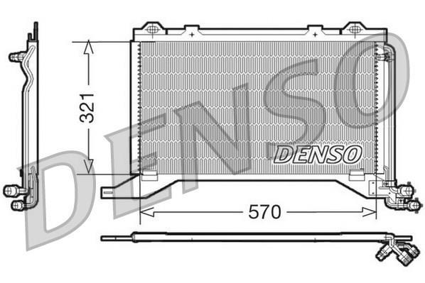 Klima Radyatoru Mercedes E-class W210 97 02 - DENSO DCN17019