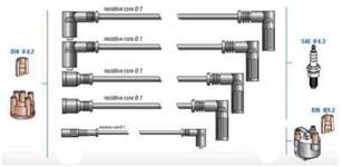 BUJIBOBIN KABLOSU TEMPRA-TIPO S/SX/SLX/AK 1.4/ - DODUCO 7711