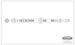 Arka Fren Hortumu Audi A6 2.0tfsi 11-18 1.8tfsi 14-18 3.0tdi - CORTECO 19037287