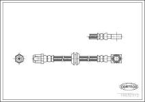 On Fren Hortumu 591mm Mini One 01-06 Cooper 01-06 Cooper S 0 - CORTECO 19032372