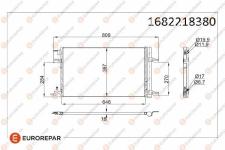 RADYATOR OPEL CRUZE ASTRA J ZAFIRA C  - EUROREPAR 1682218380