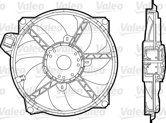 FAN MOTORU RENAULT MEGANE III 08-   #### - VALEO 696376