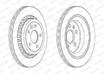 ARKA FREN DISK AYNASI VOLVO XC60 08-17 - FERODO DDF1802C