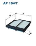 Hava Filtresi Civic Viii Hb/sedan 07-12 1.6-1.8 225x195x44 - FILTRON AP104.7