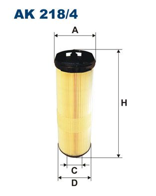 HAVA FILTRESI MERCEDES OM646 W204 S203 CL2 - FILTRON AK218.4