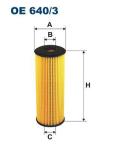 Yag Filtresi Mercedes M104 W202 C208 W124  - FILTRON OE640.3