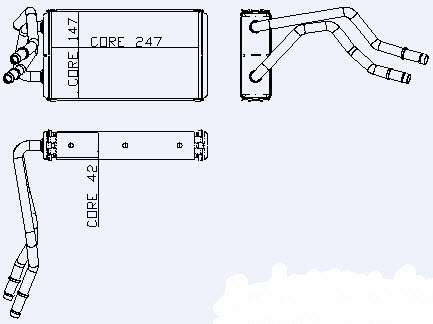 KALORIFER RADYATORU KLIMALI 2 SIRA AL/BRZ F - KALE 0288922AB