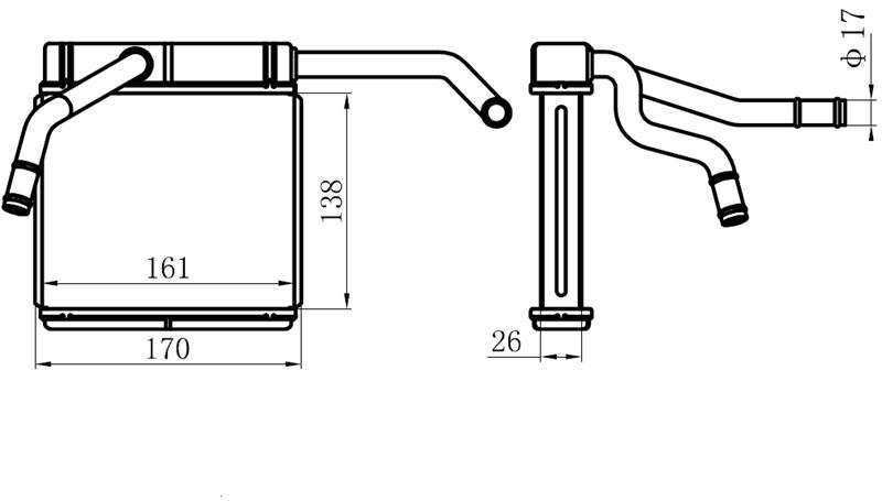 KALORIFER RADYATORU UJ08-61-A10A FORD RANGER/M - KALE 355185