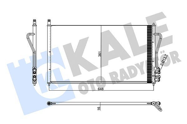 KLIMA RADYATORU KONDENSER FORD FOCUS II 1.4 16 - KALE 358240