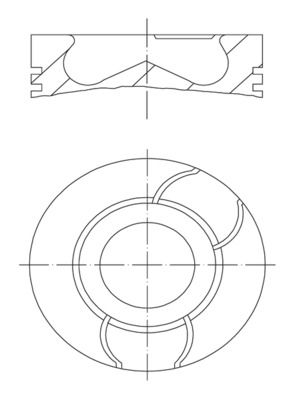 PISTON SEGMAN P107 P1007 P206 P307 BIPPER NE - MAHLE 0400322