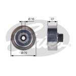 ALTERNATOR GERGI RULMANI P206 207 307 1.4HDI  - GATES T36361
