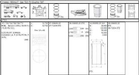 Motor Piston Segman 75,80mm Std Rena - GOETZE 8771834STD000G