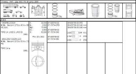 MOTOR SEGMANI TIPO - UNO 70 - PALIO/1.4 I - GOETZE 68357080G