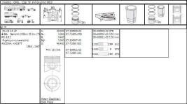 MOTOR SEGMANI ASCONA C KADETT E 1.6LZ/79. - GOETZE 63069072G