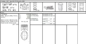 MOTOR SEGMAN 80,50MM 0,40 FIAT DOBLO STIL - GOETZE 68442063G