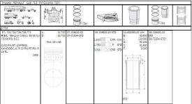 Motor Kit 75,8mm Std Renault R19 Clio Kangoo 1,4i E7j Piston - GOETZE 8871834STD000G