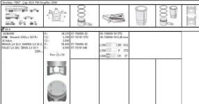 87-786806-02 Motor Piston Segman Palio-marea-brava-bravo 1.6 - GOETZE 8770747040000G
