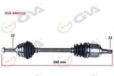 Komple Aks Sol Skoda Favorit 1.3 89-94 599.5mm - GVA 4461111