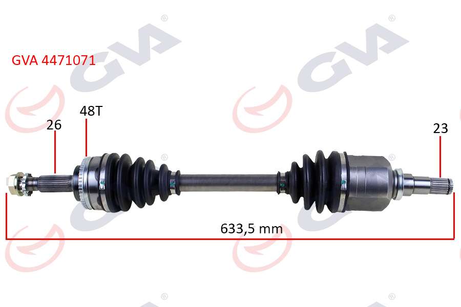 Komple Aks Sol Corolla E12 1.4 Vvt-i 02-07 Abs Li 48dis 633m - GVA 4471071