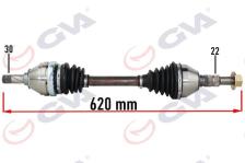 Komple Aks Sol Opel Vectra C 1.6-1.8 02-08 620mm - GVA 4490121